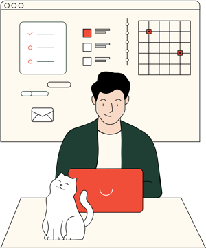 mindgram_illustration_man_cat_well-being vibe_desktop_beige